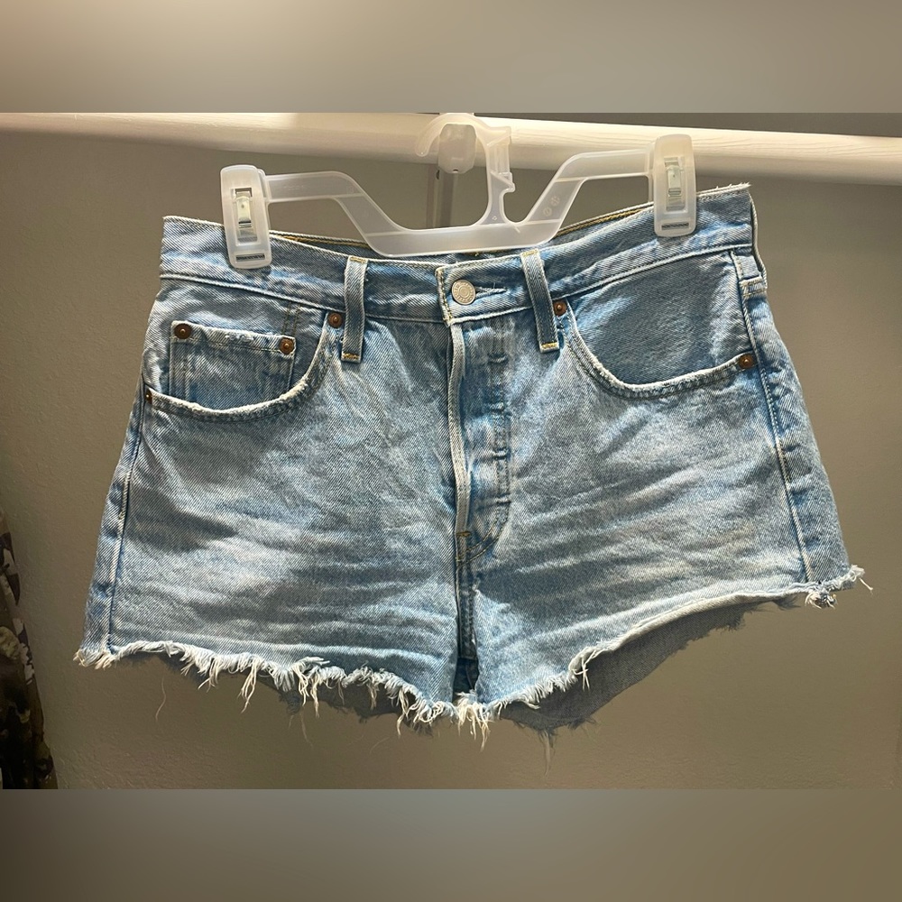 Levi Jean shorts light blue